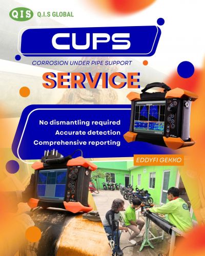 DETECTING CORROSION UNDER PIPE SUPPORT – NO REMOVAL REQUIRED!